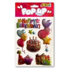 Naklejki metaliczne Brithday