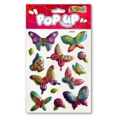 Naklejki metaliczne Rainbow Butterflies