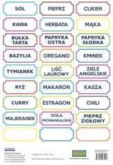 Naklejki na przyprawy kolorowe