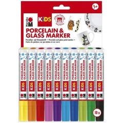 Pisaki do porcelany i szkła Kids 10 kolorów