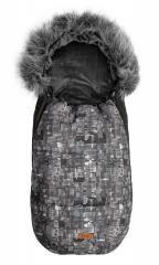 Śpiworek Olaf grafitowy kropki 100x45cm