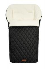 Śpiworek pikowany polar do wózka black