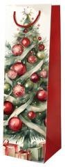Torebka ozdobna Święta BN Choinka czerwona butelka