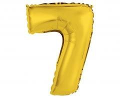 Balon foliowy 7 złoty 35cm