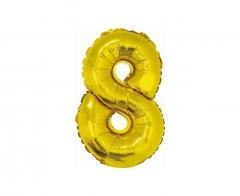Balon foliowy 8 złoty 35cm