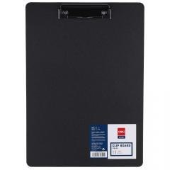 Deska z klipem A4 PP czarna DELI