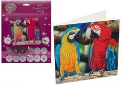Diamentowa mozika Papugi 18x18cm