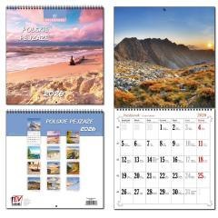 Kalendarz 2026 30x60 13 planszowy Polskie Pejzaże