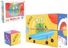 Klocki puzzle dla dzieci 6el MIX