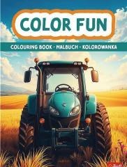 Książka aktywizująca Maszyny rolnicze kolorowanka