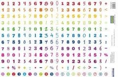 Naklejki cyfry 240szt