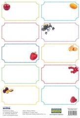 Naklejki na przetwory - owoce