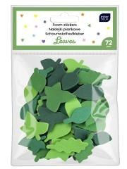 Naklejki piankowe samoprzylepne Leaves 72szt