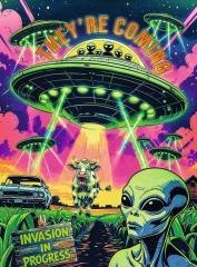 Puzzle 1000 Hall of Horror UFO TREFL