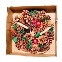 Stroik wieniec bożonarodzeniowy