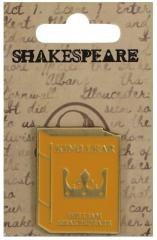 Szekspir Przypinka metalowa - Król Lear