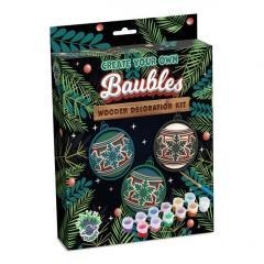 Zestaw do tworzenia obrazów z drewna - Bombki