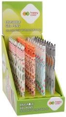 Długopis wymaz. Uszaki Floral Art nieb (36szt)