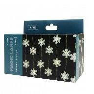 Magiczne lampki 50 led 6500K Śnieżynka 5m DC5V