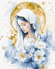 Malowanie po numerach - Maryja Niebiańska 40x50cm