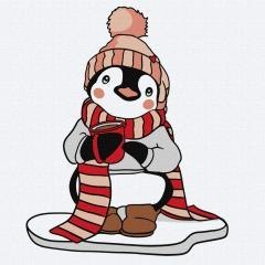 Malowanie po numerach - Ulubiona zima Kids 25x25cm