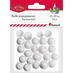 Styropianowe kulki 15/20mm białe 24szt