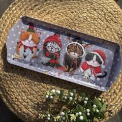 Taca średnia Świąteczne koty Święta BN