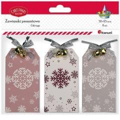 Zawieszki prezentowe 5x9cm 6szt
