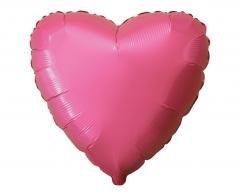 Balon foliowy 46cm Serce pastel czerwony