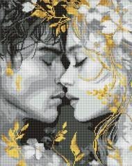 Diamentowa mozaika - Spojrzenie ustami 40x50cm