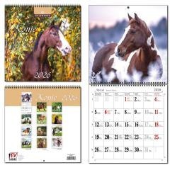 Kalendarz 2026 30x60 13 planszowy Konie