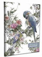 Kalendarz 2026 A5 tygodniowy notatka Papugi Boho