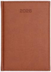 Kalendarz 2026 dzienny A4 Vivella jasny brąz