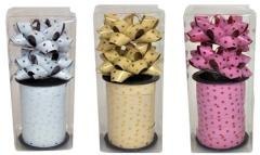 Rozetki 2szt + wstążki 5m MIX