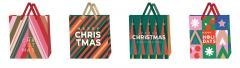 Torebka świąteczna średnia 26x32x10,5cm mix