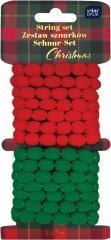 Zestaw sznurków ozdobnych 2x1m Christmas