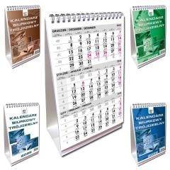 Kalendarz 2026 A5 biurkowy trójdzielny pion mix
