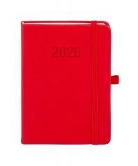 Kalendarz 2026 B6 Memofix TDW czerwony