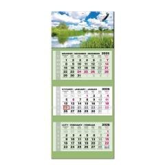 Kalendarz 2026 trójdzielny LUX gł. wypukła Mazury