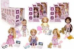 Lalka Natalia z akcesoriami 17cm mix