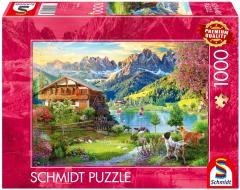 Puzzle PQ 1000 Relaks w Dolomitach