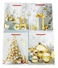 Torebka prezentowa M Boże Narodzenie platera mix
