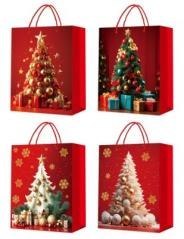 Torebka prezentowa S Boże Narodzenie platera mix