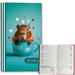 Kalendarz 2026 A6 tygodniowy Kapibara