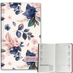 Kalendarz 2026 A6 tygodniowy Niebieskie Róże