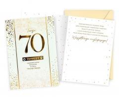 Karnet B6 Urodziny 70