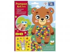 Obrazek z pomponów Misiaczek 2w1