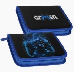 Piórnik 1zamek 2klapki z wyposażeniem Pad