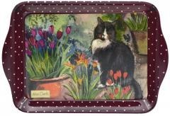 Taca kuchenna mała Kot i tulipany