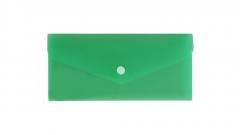 Teczka koperta DL satyna zielona
